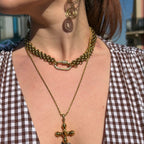 collier maximaliste epais à ouverture mousqueton