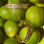 bracelet maximaliste à strass de couleur